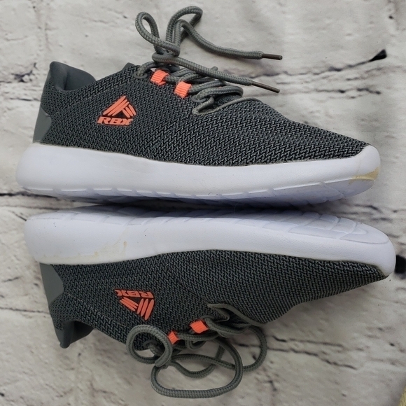 REEBOK Live Life Active RBX Grey & Orange Sneakers Big Kid 3 EUC - Picture 3 of 11